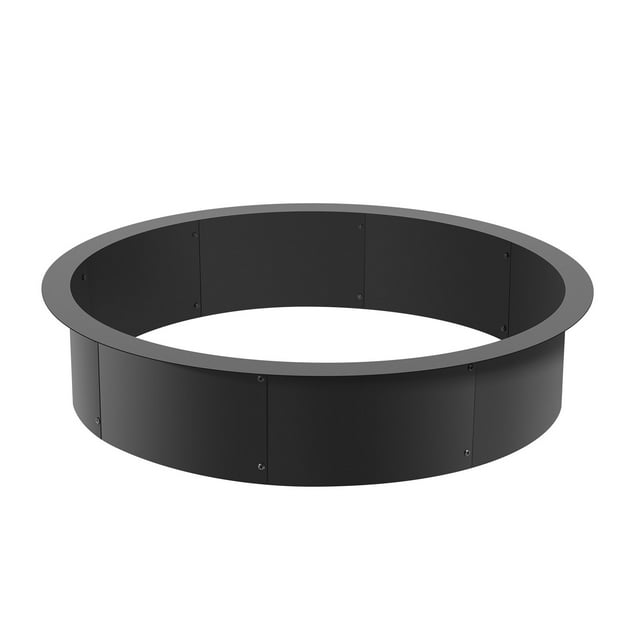 STAWAY Anneau de Foyer Rond 40 Pouces - Doublure de Feu de Camp en Acier Durable DIY, Parfait pour Barbecues de Jardin et Rassemblements Extérieurs, Assemblage Facile et Résistant à la Rouille