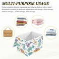 thumbnail image 7 of Cute Cartoon Dinosaurs Storage Basket Foldable Laundry Basket Shelf Kids Toy Storage Container Organizer with Handles, 7 of 7