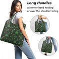 thumbnail image 2 of 5 Pack Foldable Shopping Bag,Green Christmas Tree and Star Pattern Reusable Grocery Bags with Pockets,Large Reusable Tote Bags with Handles Waterproof & Lightweight, 2 of 6