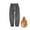Black, variant on ZACPNCV Unisex Kids Boys Girls Winter Plush Plaid Sweatpants Jogger Lounge Pants Thickening Warm Pants Casual Pants Black 9-10 Years