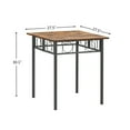 thumbnail image 3 of Kitchen Dining Room Table, Iron Wood Square Table For Kitchen Dining Room Furniture, 3 of 9