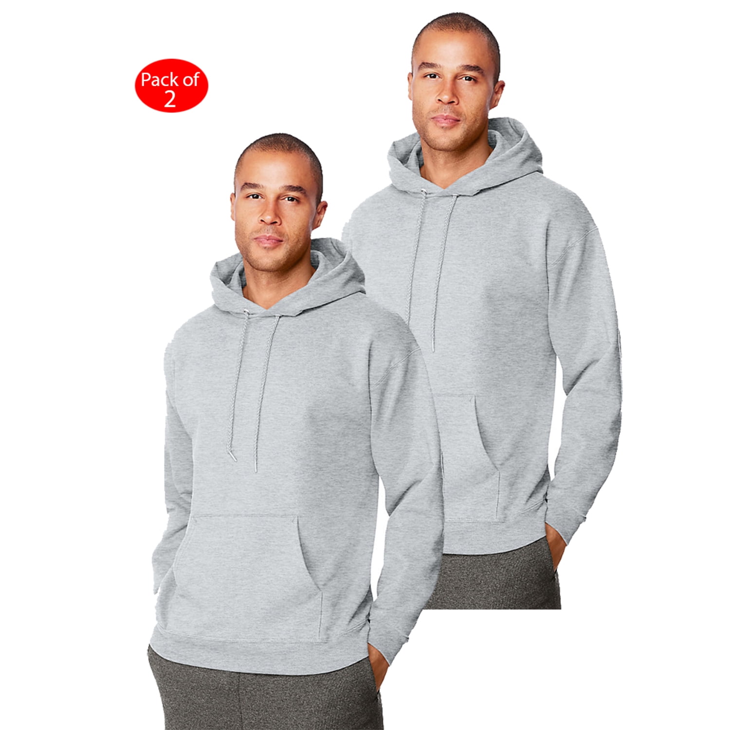 Hanes Mens Ultimate Cotton; Heavyweight Pullover Hoodie, Color Ash