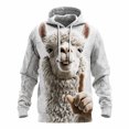 thumbnail image 5 of Men's Women's Funny 3D Graphic Hoodie Novelty Pullover Sweatshirt with Drawstring Casual Activewear, 5 of 5
