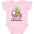 thumbnail image 3 of Inktastic Baby's 1st Christmas with Santa Reindeer and Tree Boys or Girls Baby Bodysuit, 3 of 5