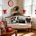 thumbnail image 2 of Black Throw Pillows Covers for Couch, Valentines Day Gifts for Women, Valentines Day Decor for Wedding Party Bedroom Sofa, 2 of 2
