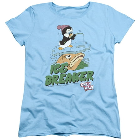 Chilly Willy - Ice Breaker - Women's Short Sleeve Shirt - (Best Icebreakers For Adults)