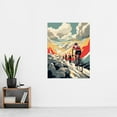 thumbnail image 3 of Modern Cycle Road Race Artwork Paris Roubaix Hell Of The North Haute Route Cycling Painting Extra Large XL Wall Art Poster Print, 3 of 5