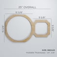 thumbnail image 3 of Ekena Millwork 25 "W x 15 3/8"H x 1/4"T Medium Hemingway Decorative Fretwork Wood Wall Panels, Birch, 3 of 18