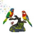 thumbnail image 1 of Interactive Singing Parrot Toy - Sound-Activated Talking Bird with Head, Beak & Wings, Realistic Desk Decor for Room Desk, Plush Interactive Toy Figures, 1 of 8