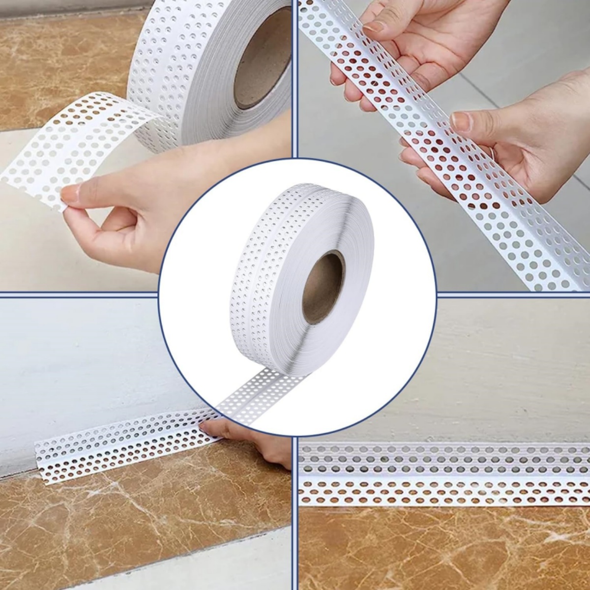 Self-Adhesive Drywall Joint Tape, Kvago 1.97" x 131′ Drywall Corner Tape Seam Masking Tape, Edge Protection, Sealing Tape for Inside and Outside Corner, Wall Corners, Repair Wall Cracks