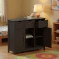 thumbnail image 4 of Homy Casa Accent Cabinet with Drawers and Shelves, Wooden Storage Cabinet for Living Room, Bedroom,Black, 4 of 8