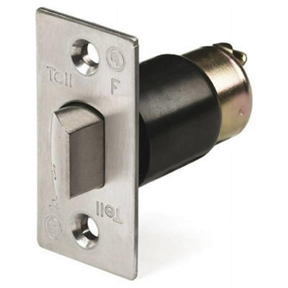 CL100185 2.25 in. Backset, Grade 2, Unguarded Latch Bolt, Satin Stainless Steel