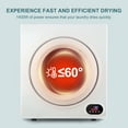 thumbnail image 4 of Simzlife 2.6 Cu. ft Compact Laundry Dryer Clothes Dryers with Four Drying Models, 23.6 in W, 27 in H, 4 of 7