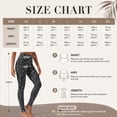 thumbnail image 5 of SEANATIVE Leggings for Women Tummy Control Gray Leopard Print, 2XL, 5 of 6