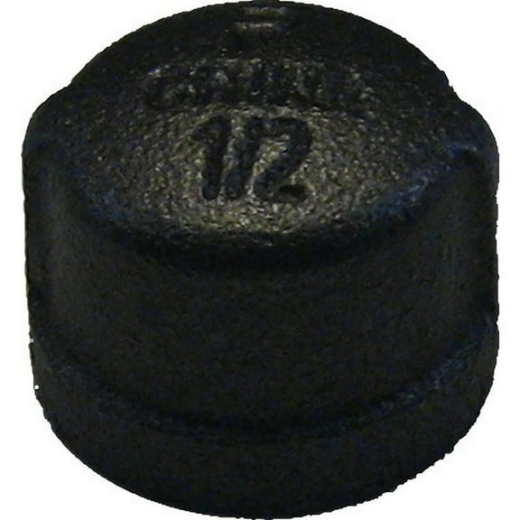 1/2" Black Iron Cap
