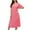 Red, variant on Nightgowns for Women Soft Dress Long Sleeve Night Gowns Comfy Loungewear Mid-Calf Sleepshirts Red