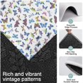 thumbnail image 3 of White Colorful Butterfly Pattern Kitchen Rugs Sets Of 3,Kitchen Runner Rugs Non Skid Washable,Decorative Kitchen Floor Mats for Kitchen,Sink,Laundry,17"x30"+ 17"x47" + 17"x59", 3 of 6