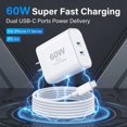 thumbnail image 2 of Cargador Fomiuoms 45W Dual USB‑C, Cable Incluido, 2 of 9