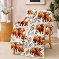 thumbnail image 3 of SPXUBZ Highland Cow Flannel Fleece Blanket, Farm Animal Pattern Throw Blanket, Soft Cozy Warm Blanket for Bedroom Sofa Home Decor, 3 of 5