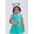 thumbnail image 5 of Paw Patrol Everest Hooded Cosplay T-Shirt Dress and Leggings Outfit Set Tie Dye Toddler to Little Kid, 5 of 5