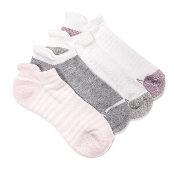 MUK LUKS Women's 4Pack Dream Step Sporty Low Cut Ankle Sock