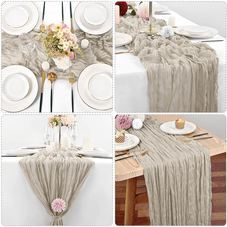 Wedding Deco Dinner 17x17 inch Table Rustic Tea Towels Birthday Decore  Retro Cotton Cheesecloth Cotton Gauze Dish Towel Mariag