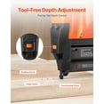 thumbnail image 3 of Cordless 18 Gauge 20V Brad Nailer with 2.0Ah Battery Charger 500 Nails Adjustable Depth for Home DIY Woodworking, 3 of 6