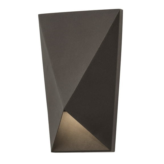 AFX Knox 1-light ADA Bronze LED Outdoor Sconce, White Glass Shade