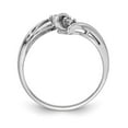 thumbnail image 2 of 14K White Gold Ring Band Diamond Round AA, Size 5, 2 of 3