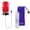Red, variant on LeLuv® Smart LCD iPump Red Penis Pump 9" x 1.38" Round Flange Cylinder