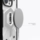 thumbnail image 4 of Funda URBAN ARMOR GEAR UAG Pathfinder para iPhone 15 Pro 6.1, transparente y plateado, 4 of 9