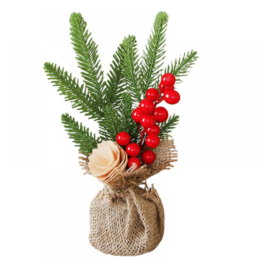Artificial Christmas Potted Plants,Mini Christmas Tree Simulation