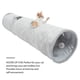 thumbnail image 4 of Túnel plegable para gatos, nido de tela de ante, juguete para gatos, cama para gatitos, cachorros y conejos, talla L, gris., 4 of 6