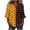 B, variant on Kilaqueen Women's Halloween Graphic Print V-Neck 3/4 Sleeve Blouse, Casual Fall Top for Seasonal Gatherings, Travel and Everyday Outfits