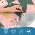 thumbnail image 5 of Yayeee Kitchen Curtains Tier Set of 2 Light Filtering 57"x24" Over Sink Window Panels, Pink Abstract, 5 of 7