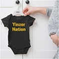 thumbnail image 2 of Pittsburgh Pennsylvania Yinzer Nation Romper Boys or Girls Infant Baby Brisco Brands NB, 2 of 6