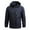 Dark Blue, variant on Jinda Men's Hooded Rain Jacket Run Raincoat Lightweight Zip Up Hiking Workout Rain Coat Grey 50