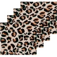 thumbnail image 2 of Coolnut Leopard Print Wash Cloth Set of 4, 12 x 12 Inch Cotton Baby Washcloths Highly Absorbent and Soft Feel Fingertip Towels Face Towels for Bathroom, Gym, Spa Washcloth Gift, 2 of 7