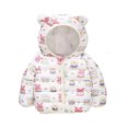 thumbnail image 2 of Esaierr Kids Toddler Winter Down Coat Jacket,1T-5T Baby Printed Fall Winter Coats Ears Hooded Zipper Warm Light Puffer Outerwear for Boys Girls, 2 of 7