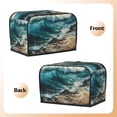 thumbnail image 3 of Yiaed Blue Ocean Waves Print Two Slice Bread Machine Cover, Universal Size Kitchen Appliance Cover for Bread Machine,Bread Machine Cover, 3 of 7