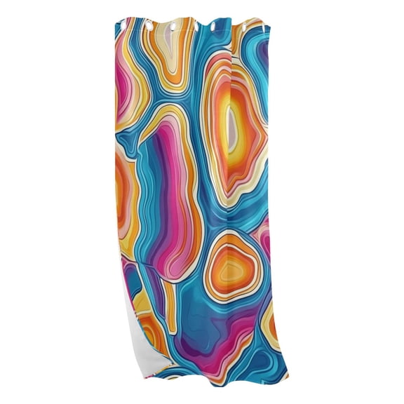 Colorful Abstract Art Blackout Curtains for Living Room Bedroom 42W/52W x 84L Insulated Window Drapes 1 Panels