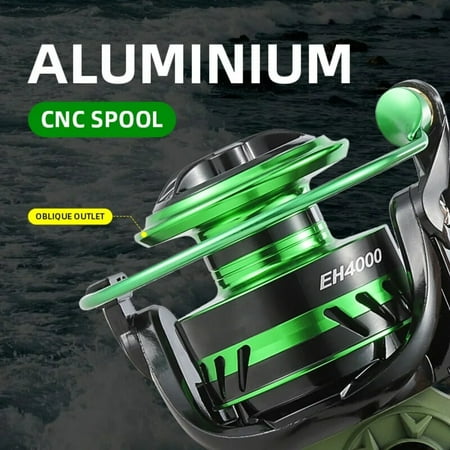 LOPNGLS Aluminum Metal Spool Spinning Fishing Reel High Speed 6.2 1 Gear Ratio Carp Reels Feashwater Saltwater Carp