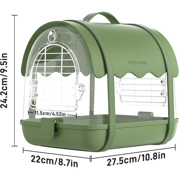 Bird Carrier Backpack with Shade Cover, Travel Bird Cage Bag Lightweight, Visible Window for Parrots, Small Cockatiels, Budgie and Other Similar Size Birds