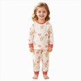 thumbnail image 3 of xaweyi Toddler Boys Girls Soft 2 Piece Pajamas Cute Long Sleeve Tops and Pants Casual Nightwear Size 3-6 Months, 3 of 9