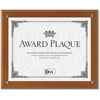 DAX Plaque-In-An-Instant Kit w/Certs & Mats, Wood/Acrylic, Up to 8 1/2 x 11, Walnut