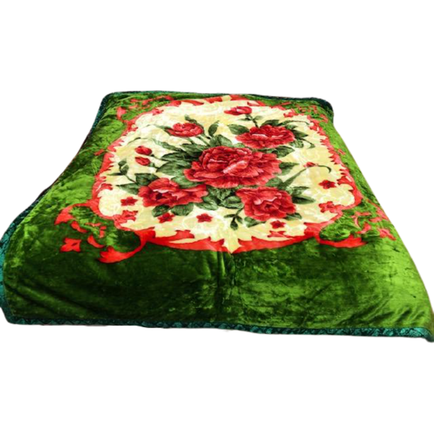 Weighted Heavy Korean Faux Mink Fleece Blanket 2 Ply Reversible Silky