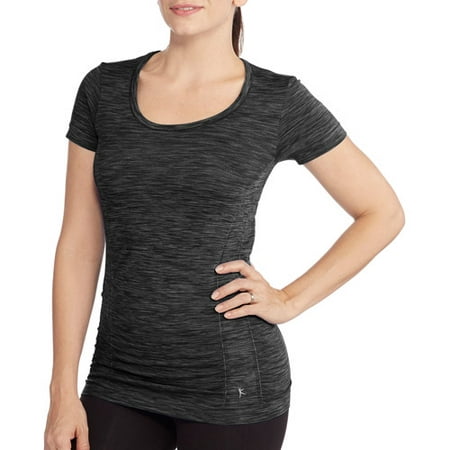 Danskin Now Women's Short Sleeve Seamless T-Shirt - Walmart.com