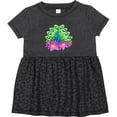 thumbnail image 3 of Inktastic Peacock and Flowers Girls Baby Dress, 3 of 5