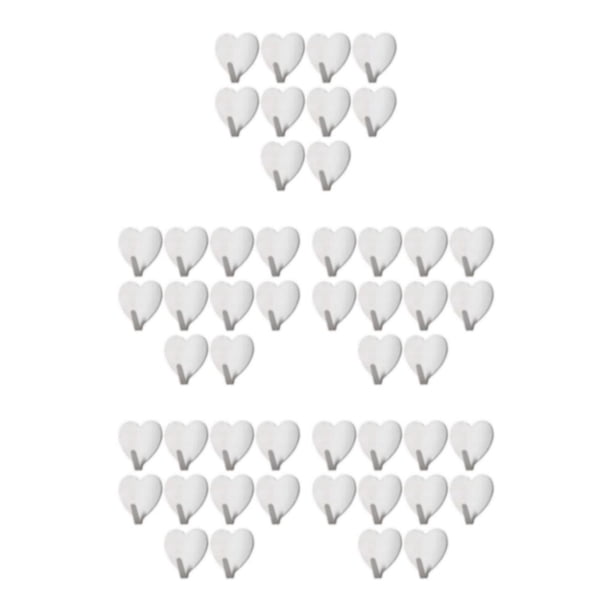 Naiovety 10 piezas de acero inoxidable elegante y fuerte capacidad de carga - Gancho de puerta para colgar en la pared para plata efectiva Type2 NO2