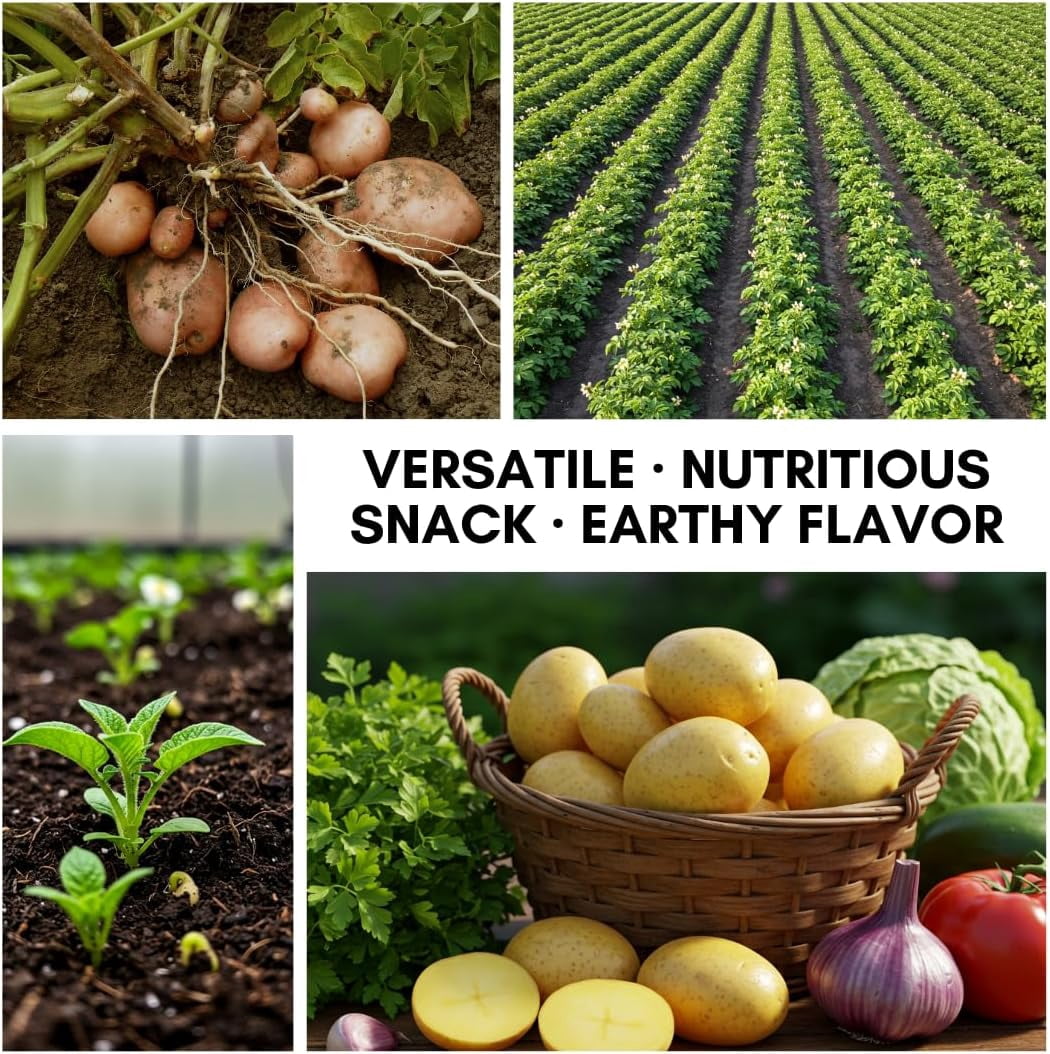 Russet Seed Potatos for Planting - Easy to Grow (5 Pounds)